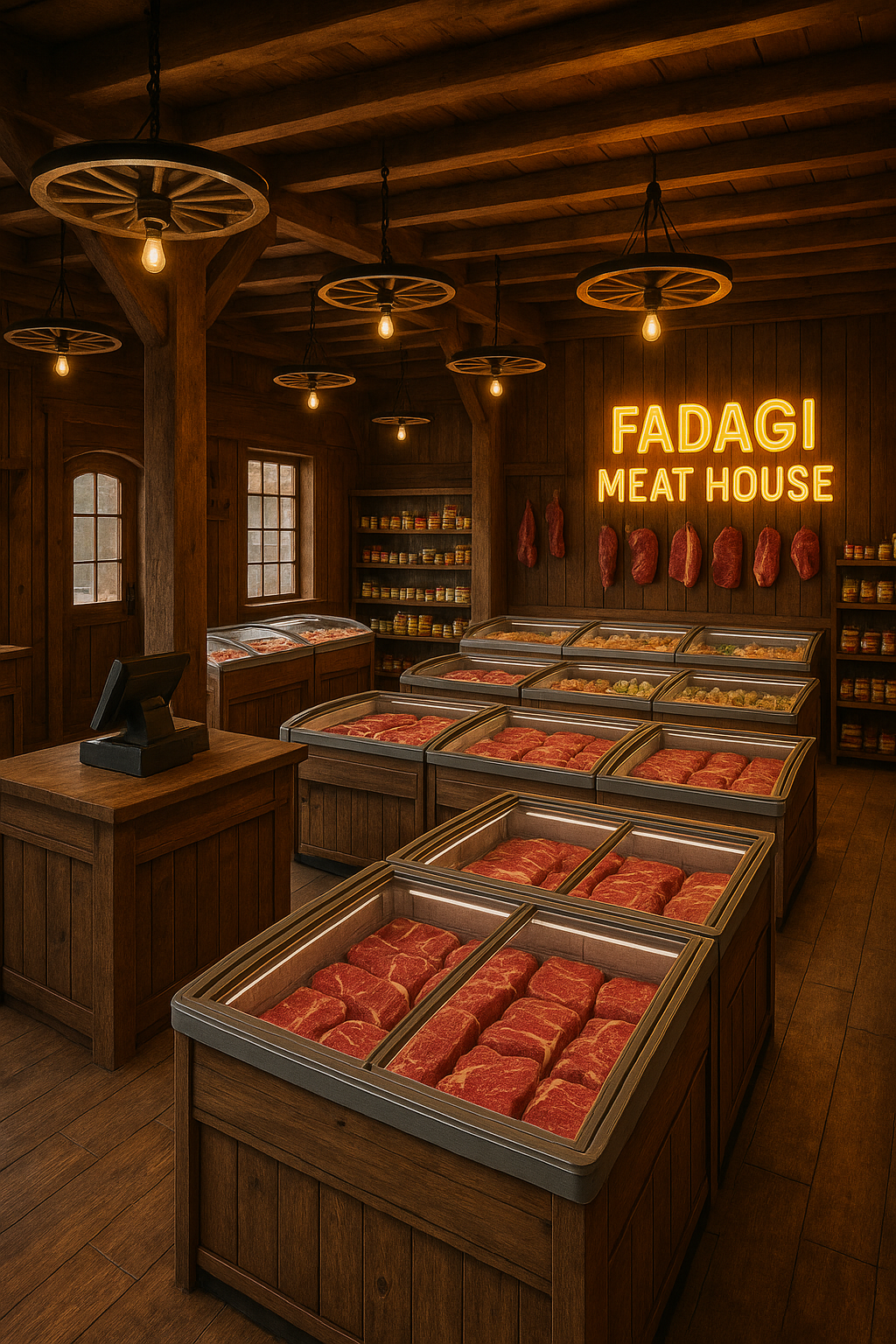 Susana Di Dalam Toko Daging Fadagi Meat House