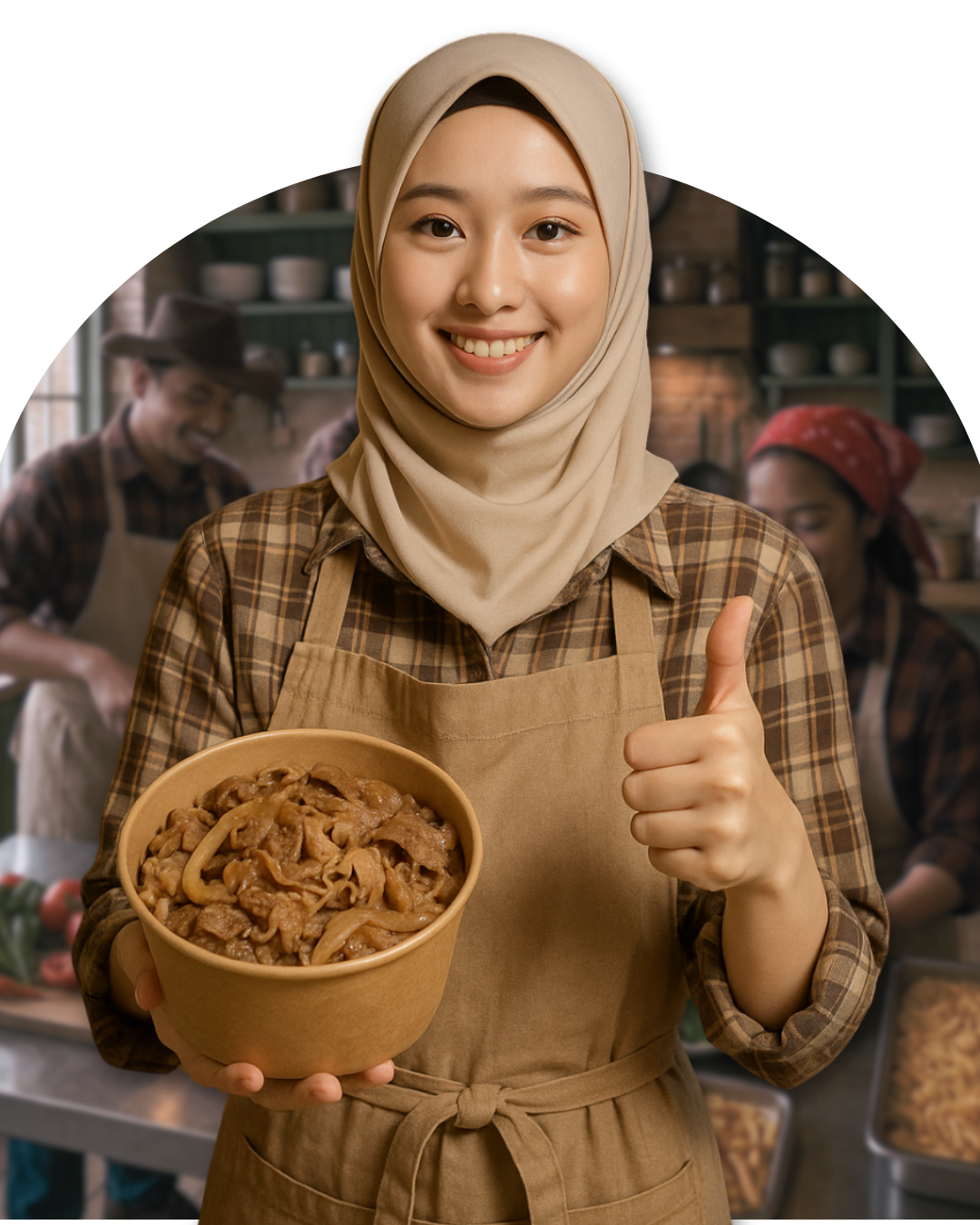 (no bg) usaha rice bowl, catering, atau frozen food
